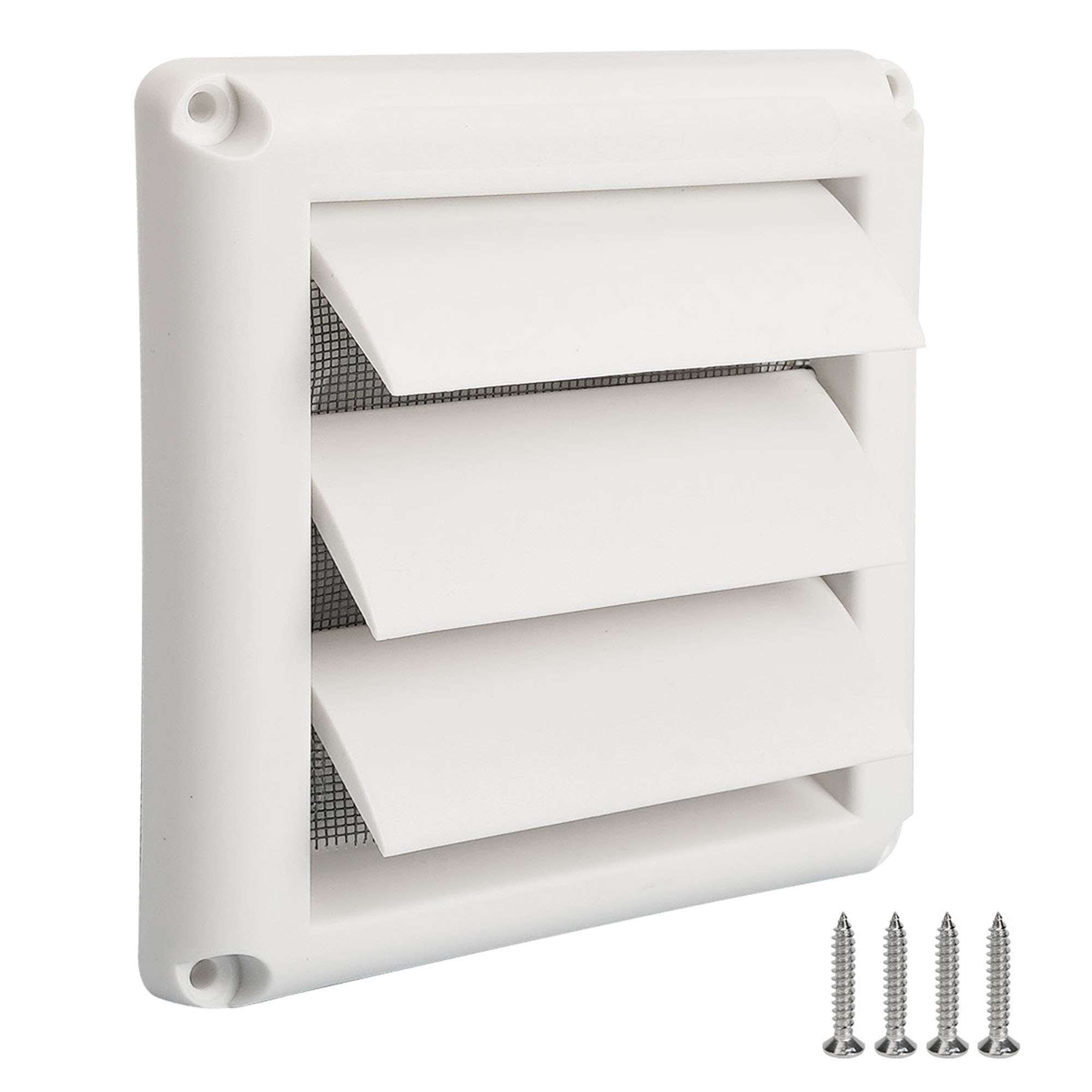 Deago 4" Dryer Vent Cover for Exterior Wall Vent Hood Outlet Airflow ...